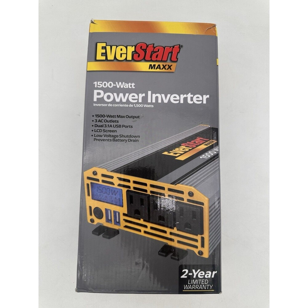 Everstart PC1000E MAXX 1500 Watt Automotive Power Inverter
